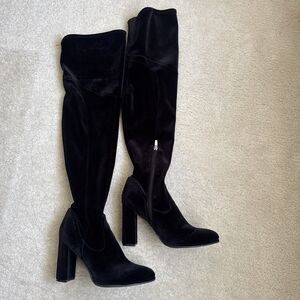 Marc Fisher Suede Over the knee Black boots Women's Size 8 m